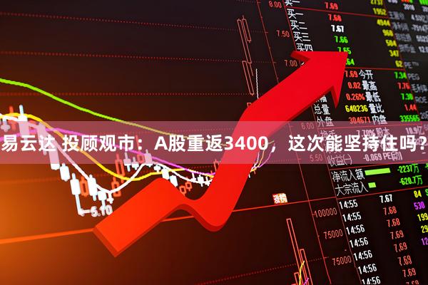 易云达 投顾观市：A股重返3400，这次能坚持住吗？