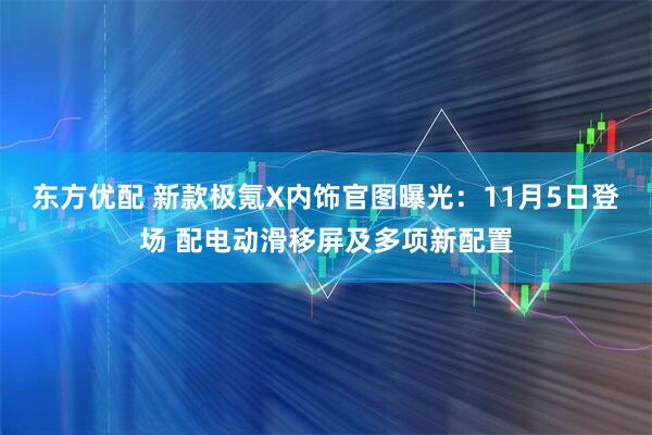 东方优配 新款极氪X内饰官图曝光：11月5日登场 配电动滑移屏及多项新配置