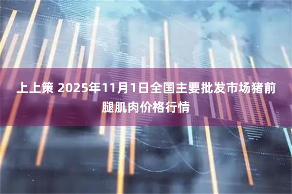 上上策 2025年11月1日全国主要批发市场猪前腿肌肉价格行情